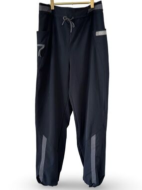 Gymshark Black Track Joggers with Gray Accents